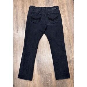 BKE Jeans Mens 36R Black Jake Straight Leg Stretch Denim